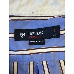 Cremieux‎ Collection Mens Striped Long Sleeve Button Down Dress Shirt Large